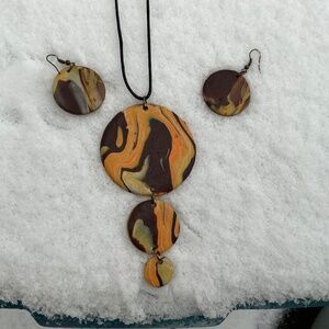 Necklace and earrings